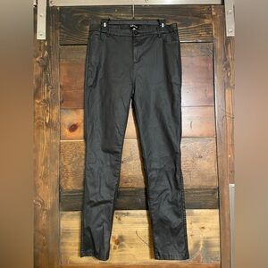 Black Women's Leather Look Jeans
